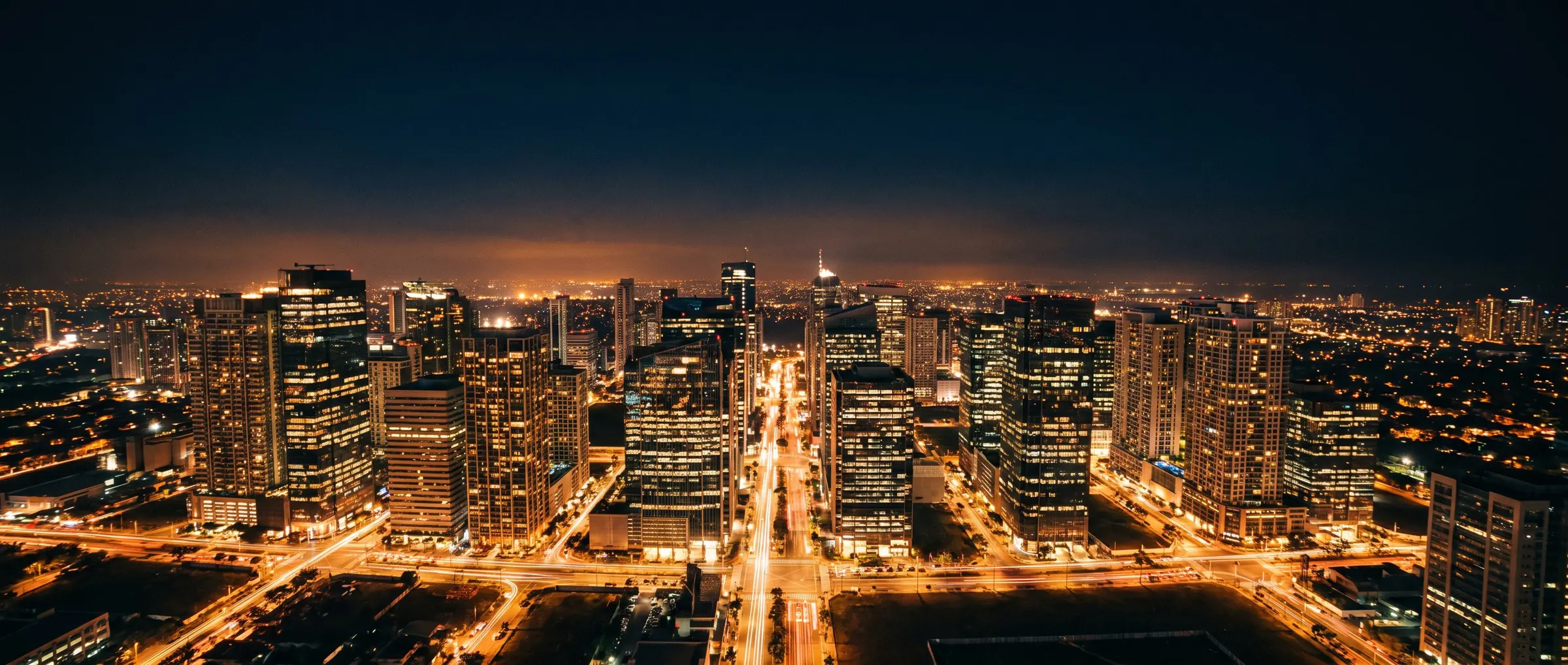 Bonifacio Global City skyline at night